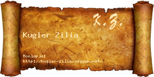 Kugler Zilia névjegykártya